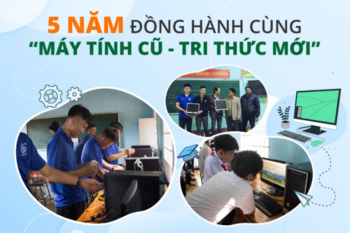 Công ty TNHH Đầu tư Quốc tế Hoàn Mỹ đồng hành 5 năm cùng chương trình “Máy tính cũ - Tri thức mới”