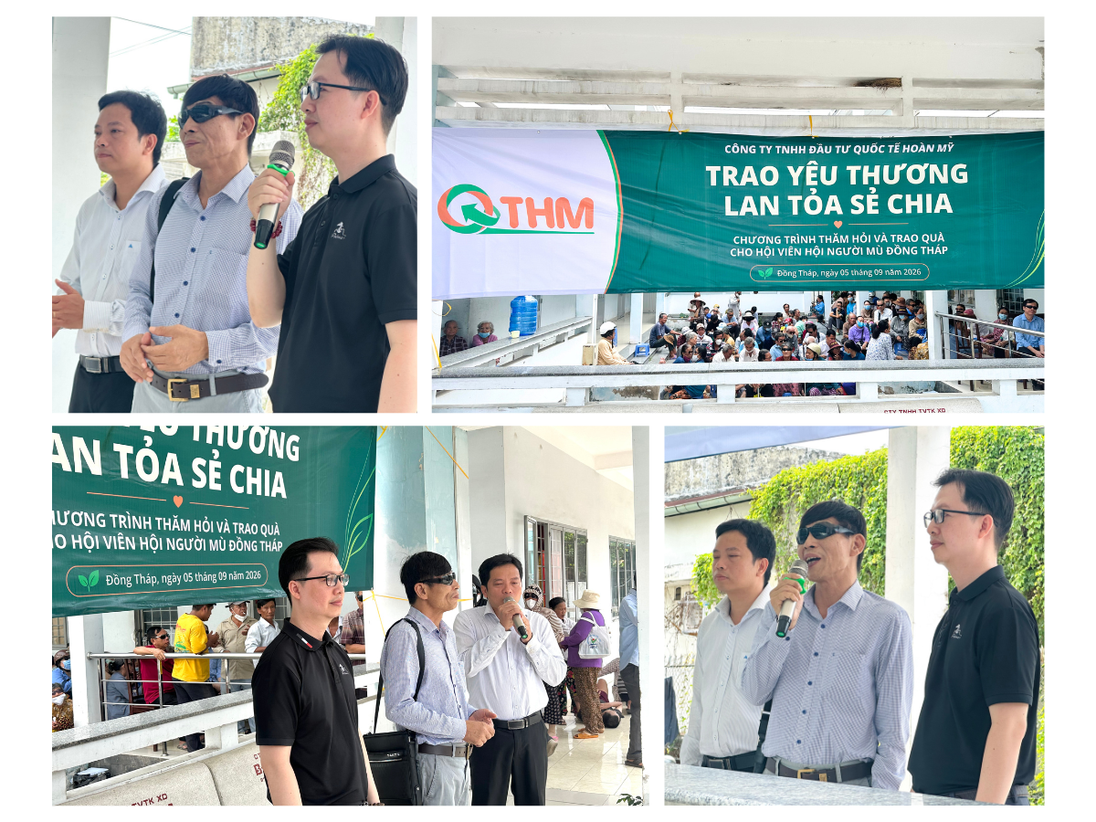 Buổi trò chuyện thân tình của Quốc tế Hoàn Mỹ và Hội người mù Đồng tháp
