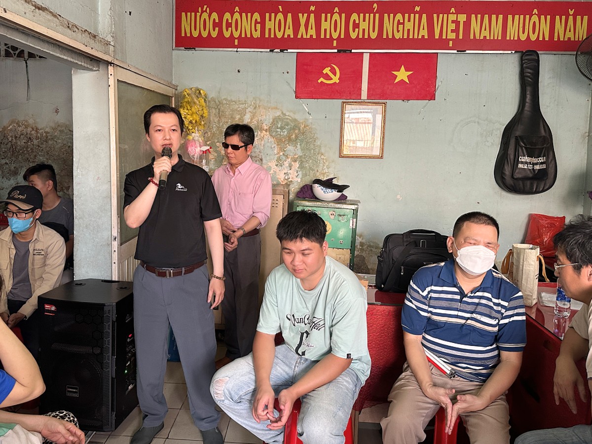 Đại diện Quốc tế Hoàn Mỹ gửi đôi lời động viên, chia sẻ